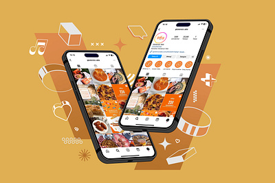 Food & Service Instagram Post Design, Social Media Management branding design graphic design illustration typography vector