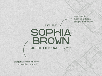 Sophia Brown Architectural Firm aesthetic architectural firm branding design feminine graphic design logo