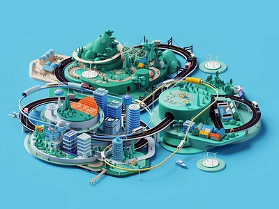 McKinsey — The future of mobility 3d 3dart animation b3d blender blender3d branding c4d cars cinema4d design illustration logo loop motion render set tech technology ui