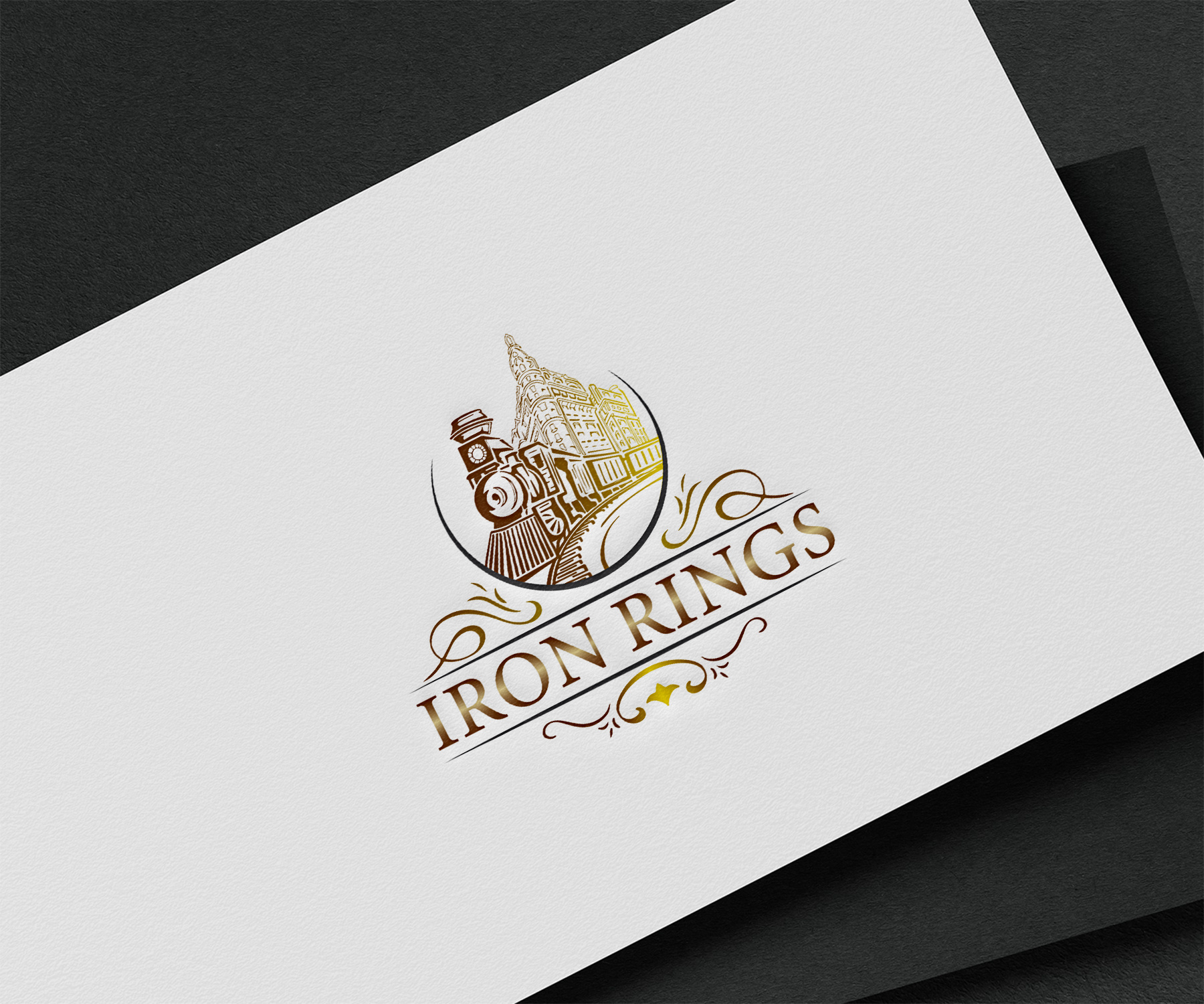 Iron Ring art branding design digitalart graphic design illustration iron logo logodesign metal old ring train vector