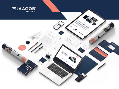 Jaaqob Holding design logo modern rebranding ui ux web webdesign
