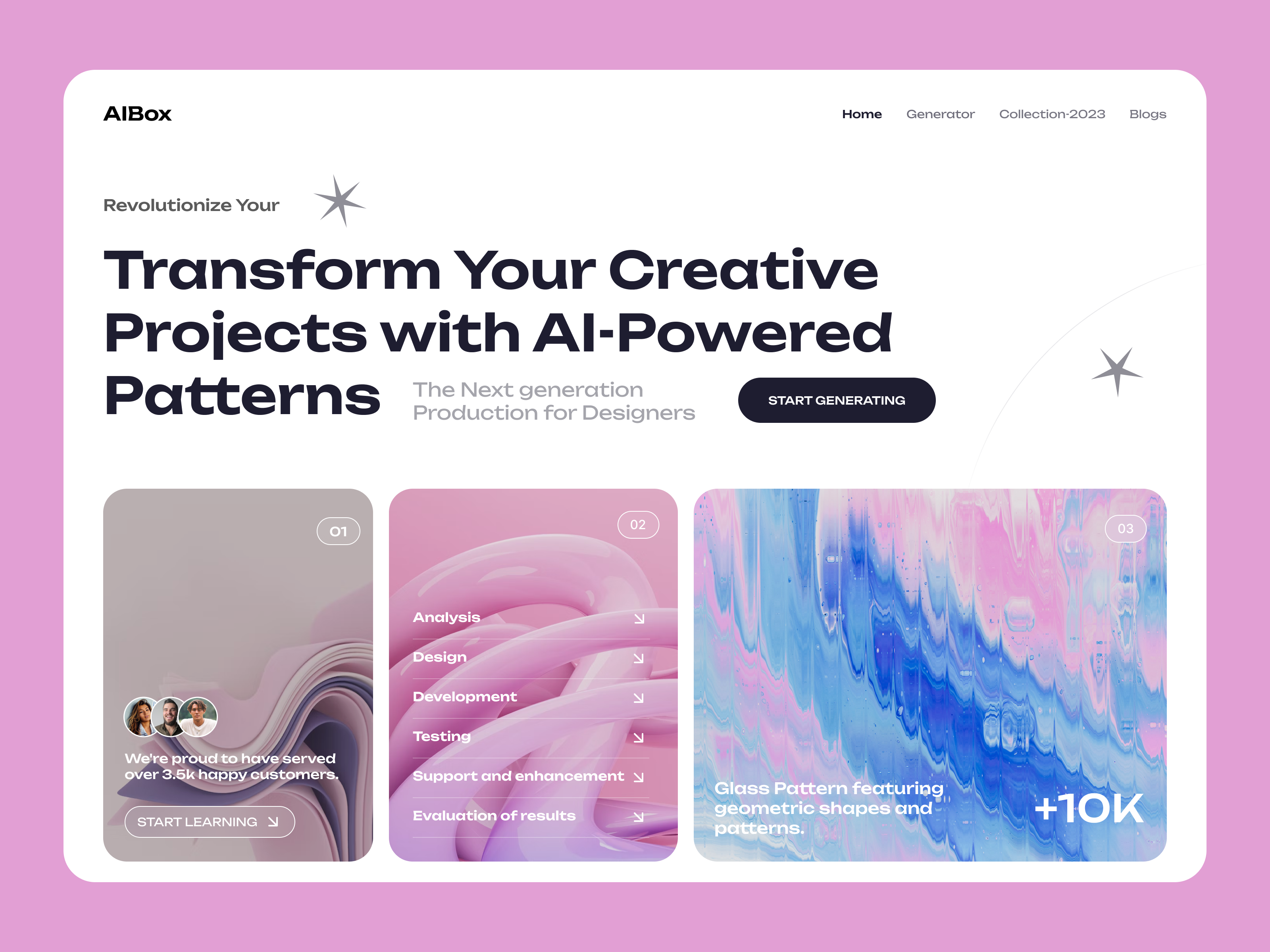 Example of 🏗️ Framer / Webflow Website