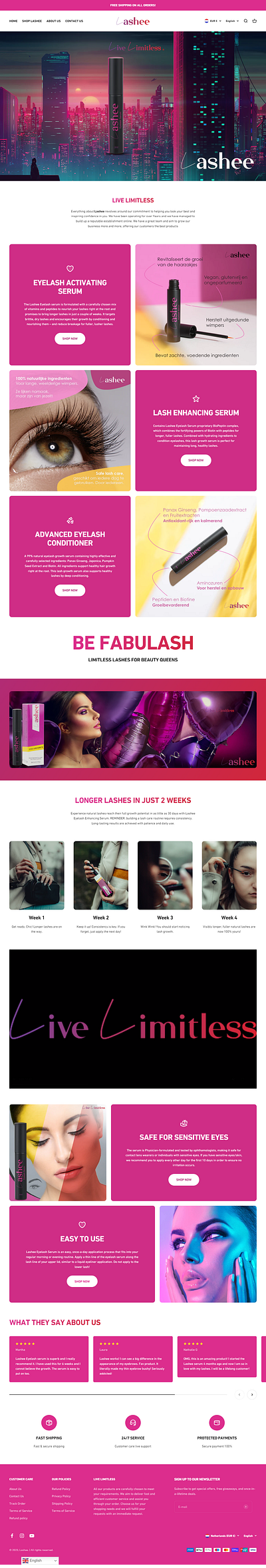 LASHEE branding design graphic design logo typography ui ux