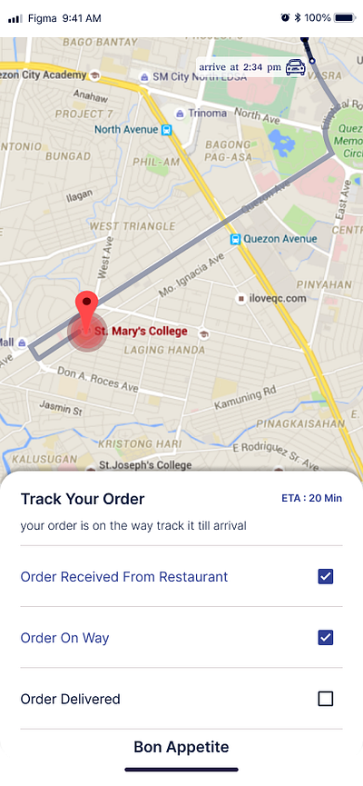 Location Tracker in a mobile app #020 #DailyUI location app location tracker order location tracker
