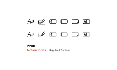 2200+ Notion Icons - Overflow Design app icons figma free freebie icon iconography iconpack icons iconset illustration notion notion icons notion template sketch svg ui icons vector web icons