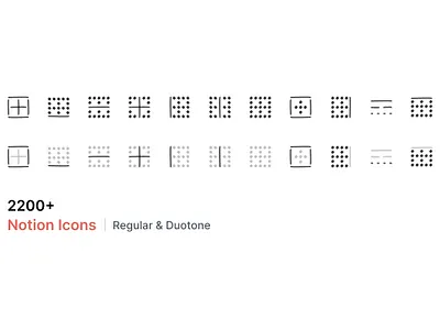 2200+ Notion Icons - Overflow Design app icons figma free freebie icon iconography iconpack icons iconset illustration notion notion icons notion template sketch svg ui icons vector web icons
