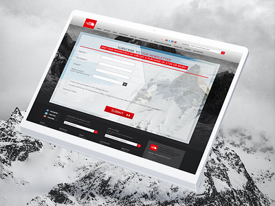 The North Face email design graphic design ui