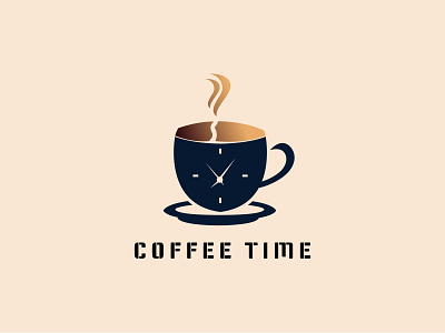 Coffee Time Logo adhitya badge banner banners bean branding classy coffee coffee time coffees collection insignia logo for sale retro shop toshop ui ux vector vintage