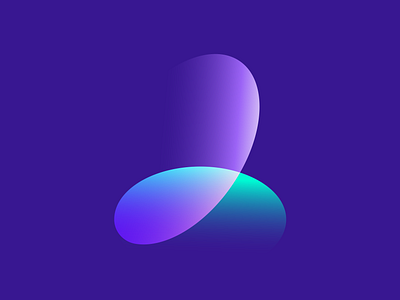 Abstract 2 for ( for sale ) 2 abstract blockchain digital finance fintech flow flowing futuristic gradient icon logo money number smart two type web3