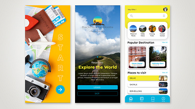 App UI Design of Backbencherboots.com app branding design graphic design travel app travel app ui ui ux