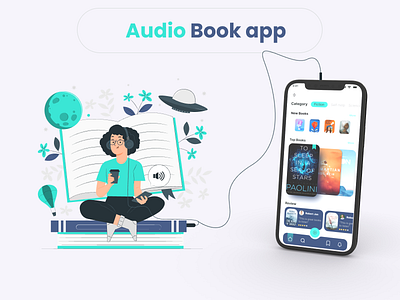 Audio Books app UI design app deisgn audio book app audio book app design design figma figma design graphic design mobile app mobile user interface ui ui design ux ux design uxui web design