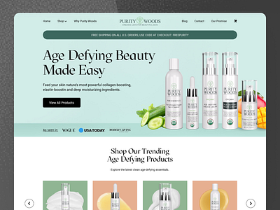 beauty ecom branding design ecommerce ui ux