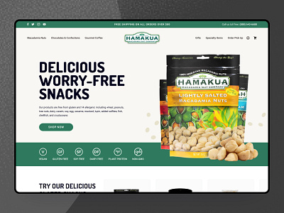 Food ecommerce branding design ecommerce shopify ui ux