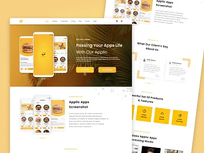Food Delivery Website 3d animation branding logo motion graphics ui