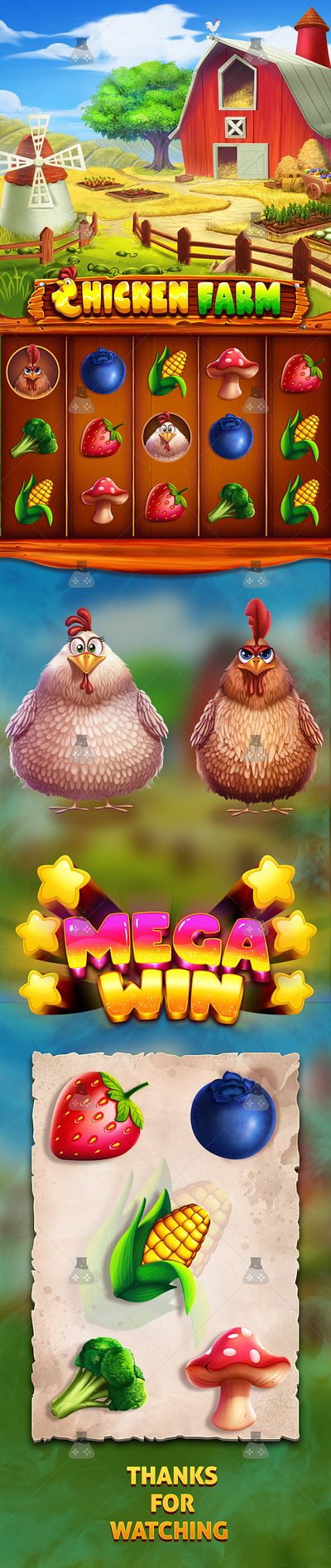 Slot Game Theme Character By Gamix Labs 2d artwork animation chicken slot art chicken slot theme design game art outsourcing game characters game development gamix labs illustration indian slots theme slot slot game art slots ui