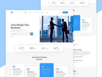 Corporate Website Design 3d branding graphic design logo motion graphics ui