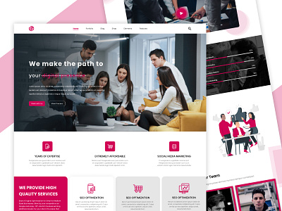 Marketing Agency Website 3d animation branding graphic design logo motion graphics ui