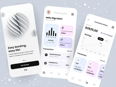 Finance Management Banking e-wallet Mobile App bank card banking crypto e wallet exchange finance finance app finances fintech investment management app mobile app mobile design payment trading app transaction ui ui visual design ux wallet