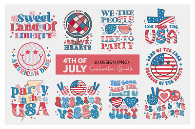 4th Of July Sublimation Bundle 4th of july sublimation bundle branding design graphic design illustration logo motion graphics t shirt design vector