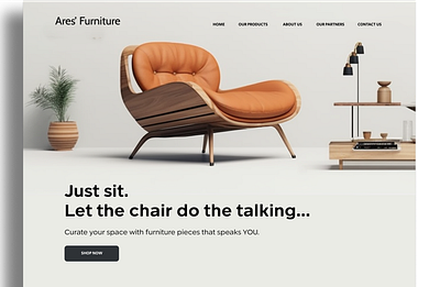 Modern Website Design for a Luxury Furniture Brand branding branding identity graphic design ui uiux ux website design