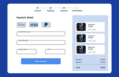 Daily UI :: 002 checkout checkout dailyui design graphic design minimal ui ux