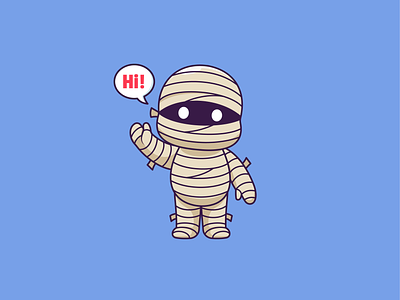 #CatalystTutorial Cute Mummy👻 character cloth cosplay costume cute face ghost greeting halloween hi horror icon illustration kids logo man monster mummy people