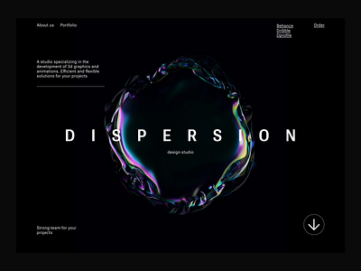 Dispersion IT website design design figma graphic design it it company ui ux web website