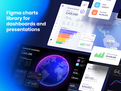 Orion UI kit – data visualization and charts templates for Figma 3d ai analytics chart charts code dark dashboard dataviz desktop dev finance gpt infographic presentation react statistic tech template ui