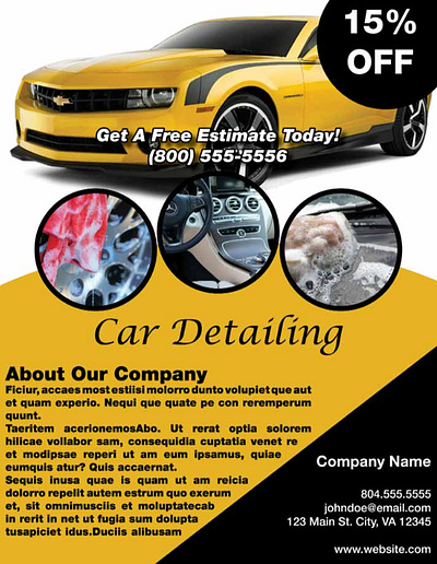 Car Flyer Template graphic design indesign