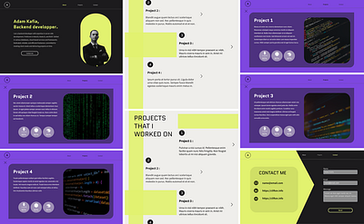 BackEnd developer E-portfolio graphic design ui