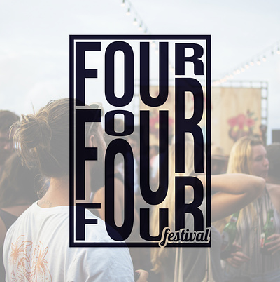 Four Four Four Music Festival - Logo Design & Guideline brandidentity branding design festival graphic design guideline logo photoshop vector