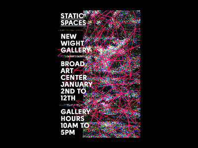 STATIC SPACES art branding clean concept design gallery graphicdesign poster simple
