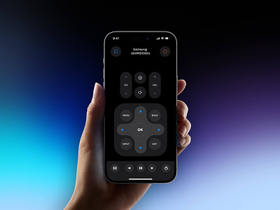TV Remote Control app apple application clean concept control controller darkmode design iphone minimal minimalism mobile panel remote smart switch tv ui ux