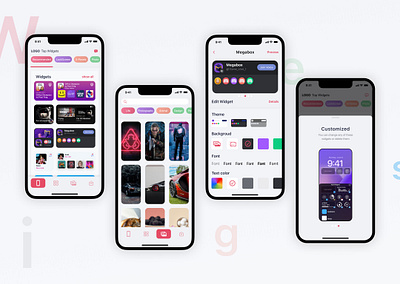 Widgets Ios mobile app adobe app design figma illustration mobile app mobile design ui ux uxui