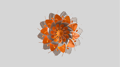 Geometric Flower 3D Render 3d 3d flower 3d render c4d cinema4d render