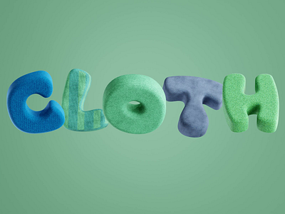 Cloth! 3d 3d art animation cloth motion graphics