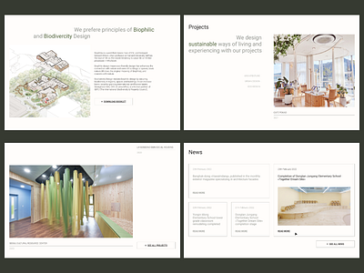 Architectural studio GeeumPlus adaptive aestetic architecture building clean design grid korea main page studio swiss style typography ui ux web web design