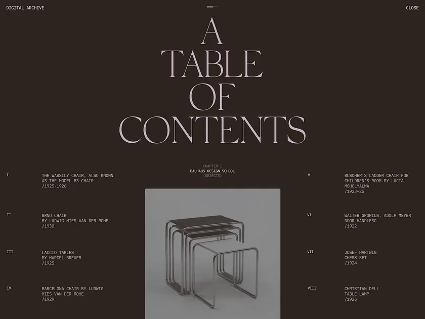 Browse thousands of Table Of Contents images for design inspiration ...