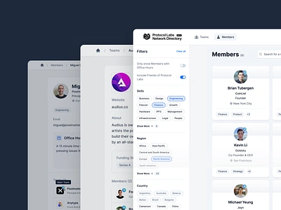 Protocol Labs • Directory back end design front end product ui ux web app web3
