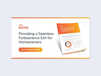 Xome Forbearance White Paper Launch announcement creative direction flyer layout marketing print design report report design social media white paper whitepaper