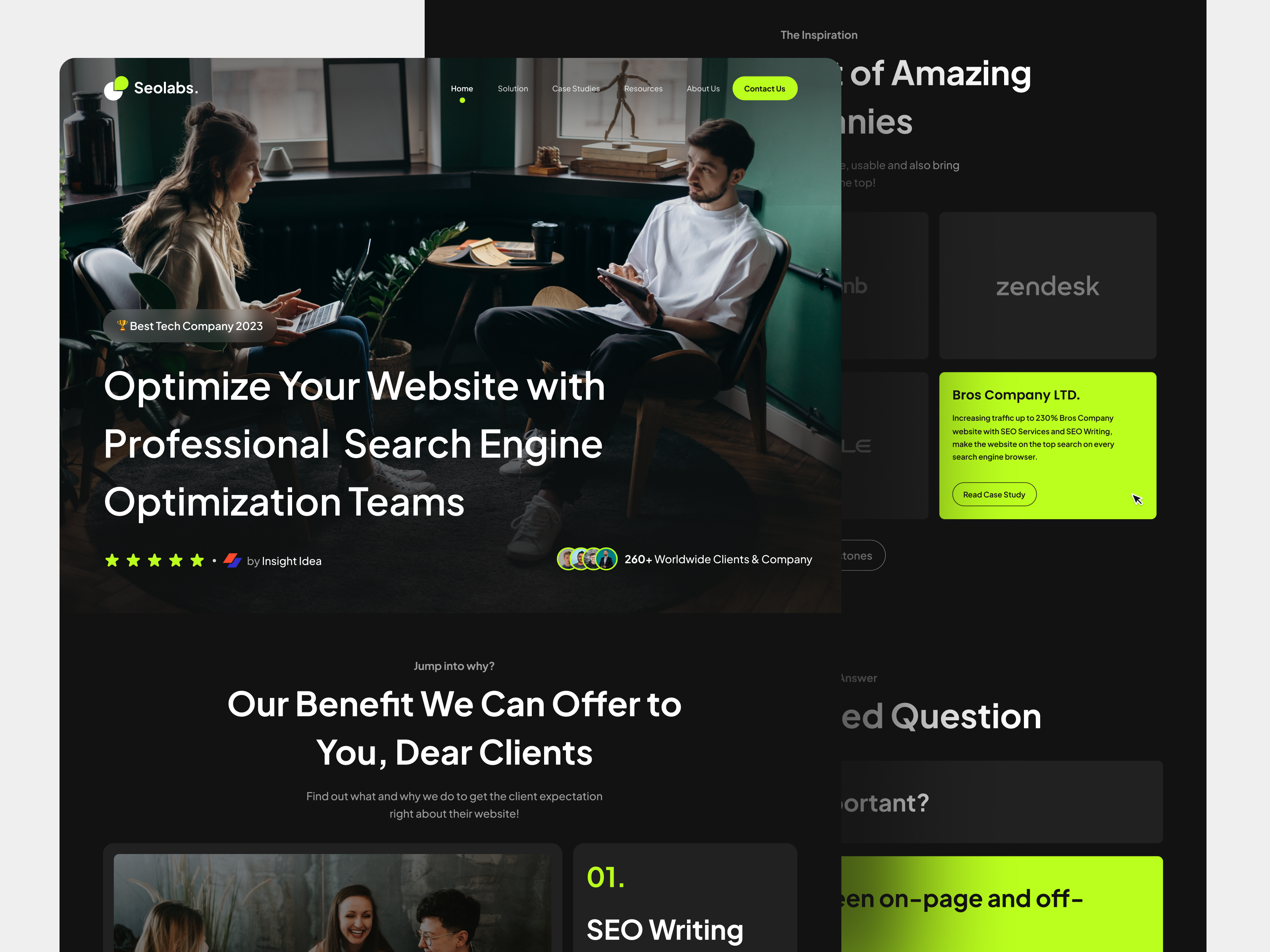 Example of High Quality Landing Page 