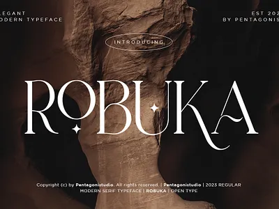 Robuka | Modern Serif Font canva classy design fashion font illustration logo retro typeface vintage