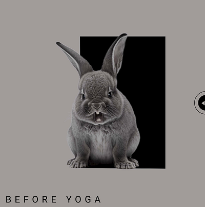 Find Your Inner Peace, Do Yoga. adobe photoshop animation cute figma graphic design grey inner peace midjourney rabbit yoga