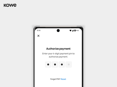 Payment Security screen app design minimal ui ux