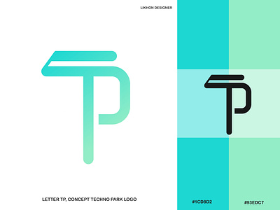 LETTER TP, TECNO PARK CONCEPT LOGO DESIGN best logo brand identity branding logo logo design logofolio tech logo vect plus