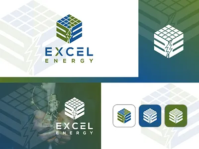 Logo for EXCEL ENERGY. brand logo branding business logo company logo corporatelogo design flat logo icon design illustration logo logo creation logo design logo maker ui