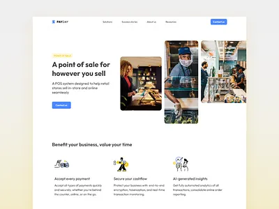 Website for payment solution providers - Hero section hero illustration interface design landing page payments ui ux website
