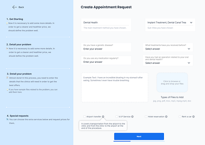 Create Appointment ui