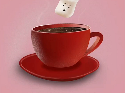Marshmallow Hot chocolate☕️ by Artistic World 🪄 on Dribbble