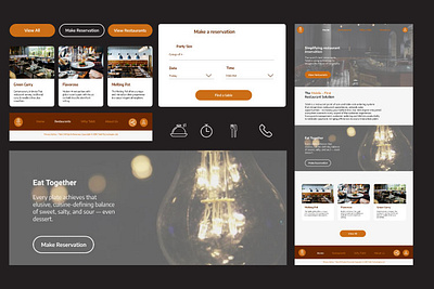Tabit Web Design design illustration minimal photoshop restaurant web design restaurant website ui web design